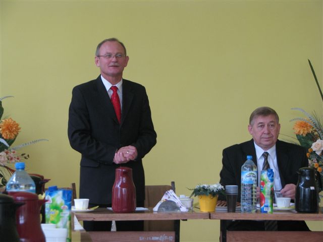Pan burmistrz przywital zebranych  i przedstawil bialoruskich gosci